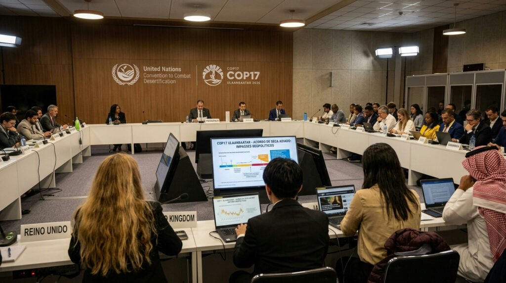 Acordo global contra secas na COP17 é adiado novamente em meio a impasses geopolíticos