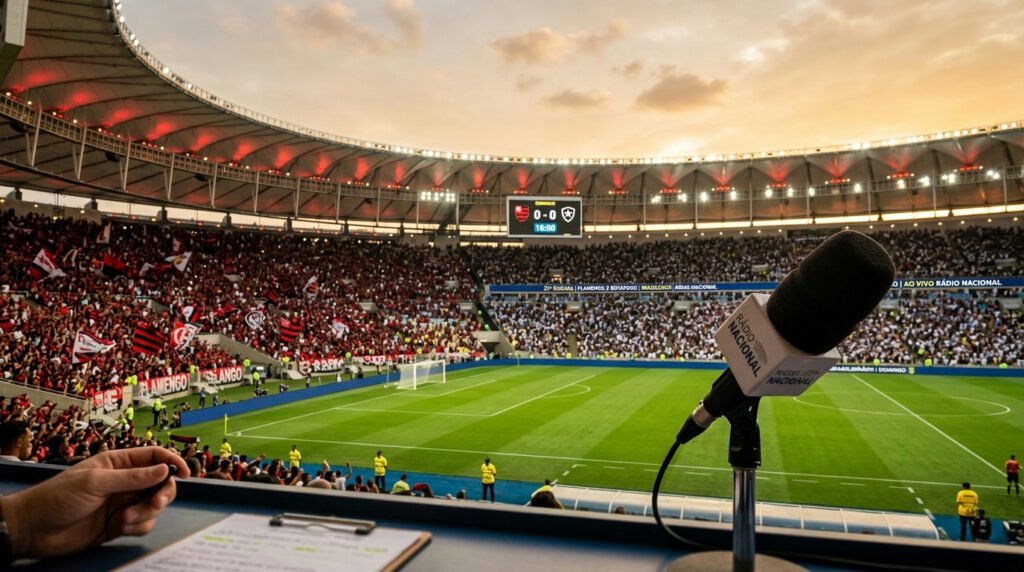 Clássico carioca: Rádio Nacional transmite Flamengo e Botafogo pelo Brasileirão