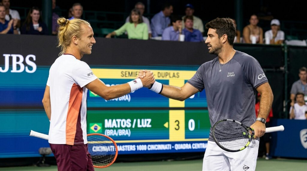 Dupla brasileira Matos e Luz avança à semifinal do Masters 1000 de Cincinnati