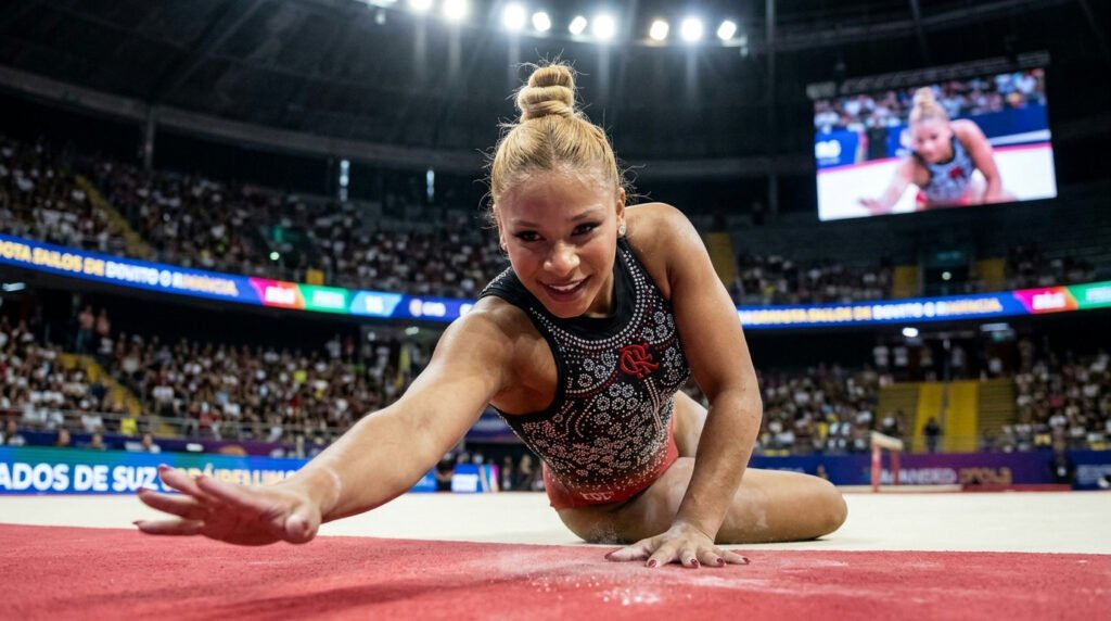 Flávia Saraiva domina Campeonato Brasileiro de Ginástica Artística com dois ouros em Brasília