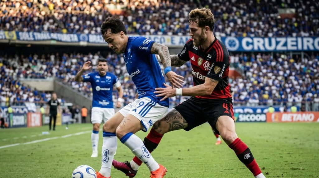 Libertadores: Cruzeiro e Flamengo empatam em duelo de oitavas no Mineirão