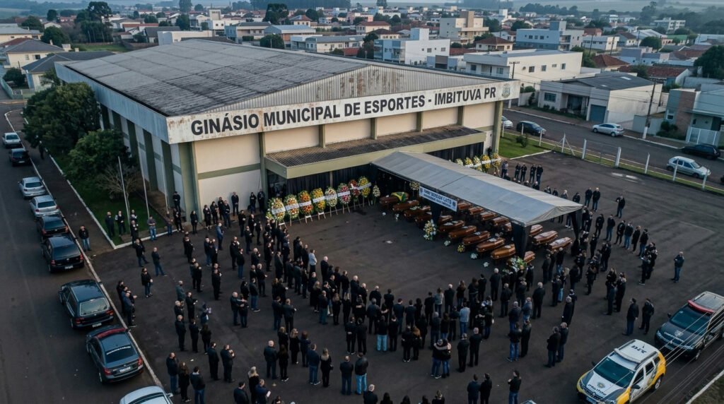 Luto em Imbituva: cidade se une em velório coletivo após acidente fatal na Br-373