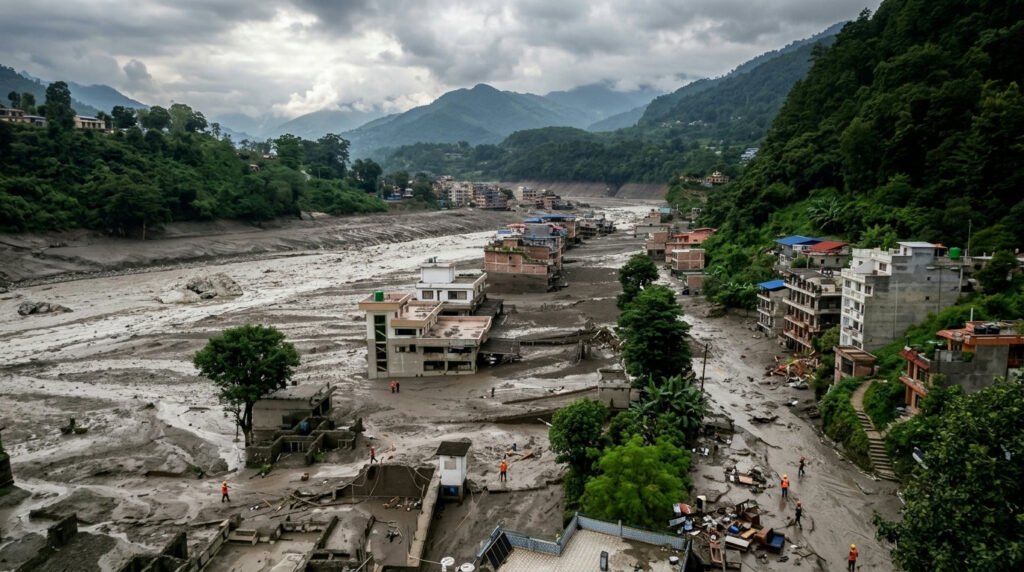 Nepal intensifica monitoramento de lagos e alerta para persistência do risco de enchentes