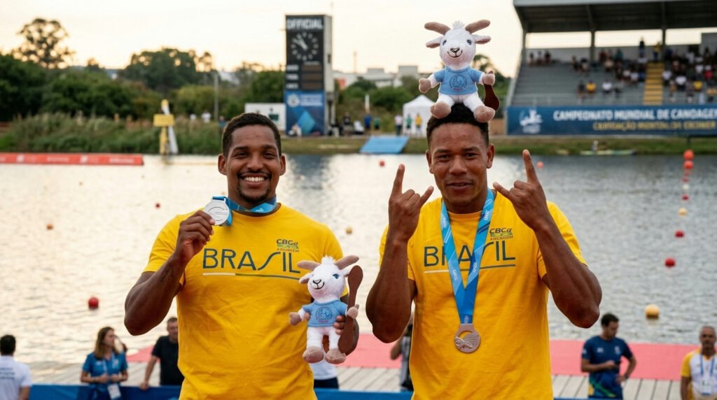 Prata de Godmann e Nascimento no Mundial de Canoagem faz história para o Brasil