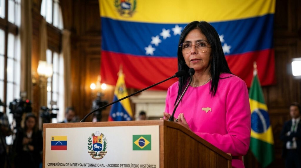 Venezuela e Estados Unidos selam acordo bilionário de petróleo em cenário pós-Maduro