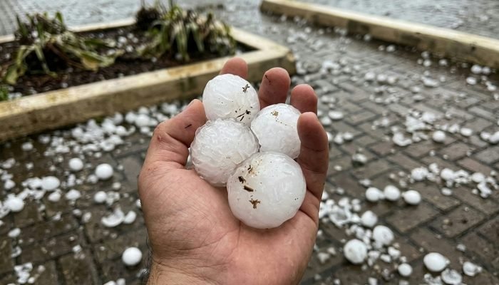 Alerta de granizo e temporais atinge o Sul do Brasil nesta terça-feira