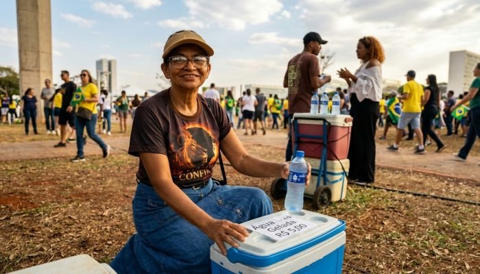 Ambulantes transformam 7 de Setembro em jornada por sustento em Brasília