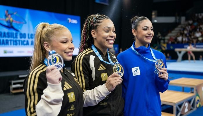 Brasileiro de Ginástica consagra Lorrane Oliveira e Caio Souza com medalhas de ouro