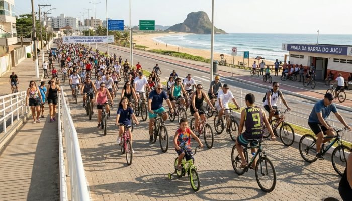 Grande passeio ciclístico na Região 5 de Vila Velha celebra união entre famílias e escolas
