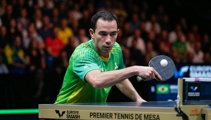 Hugo Calderano avança às oitavas do Europe Smash com vitória crucial na Suécia