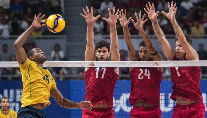 Derrota para os EUA complica a situação do Brasil na Liga das Nações de vôlei masculino