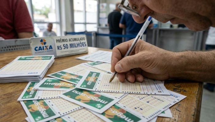 Ninguém acerta as seis dezenas da Mega-sena e prêmio acumula para R$ 50 milhões
