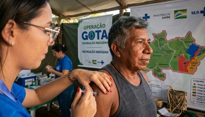 Operação Gota expande vacinação em comunidades indígenas da Amazônia