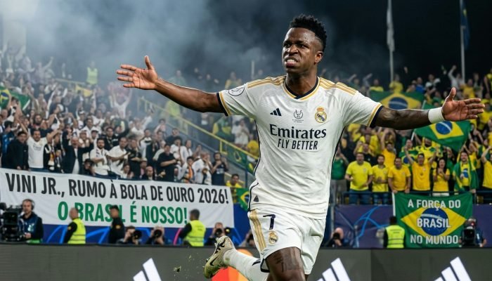 Três brasileiros, incluindo Vinicius Júnior, disputam o prestigiado Bola de Ouro de 2026